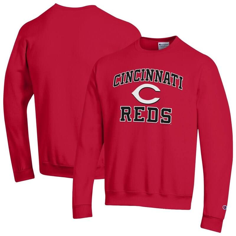 チャンピオン レディース トップス Tシャツ スウェット Mens Champion Red Cincinnati Reds Heart Soul Powerblend Sweatshirt Red レッド