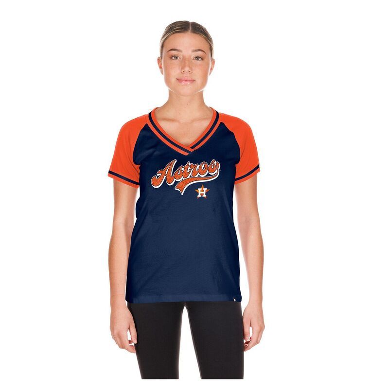 ニューエラ レディース トップス Tシャツ Vネック Womens New Era Navy Houston Astros Gameday VNeck TShirt Ast Navy ネイビー