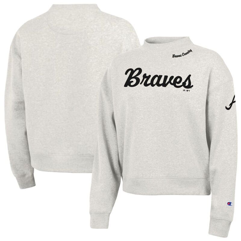 チャンピオン レディース トップス Tシャツ スウェット Womens Champion Stone Atlanta Braves Triumph TriBlend Sweatshirt Brv Multi マルチカラー