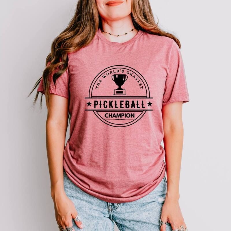 Simply Sage Market レディース トップス Tシャツ グラフィック Simply Sage Markethe Worlds Okayest Pickleball Champ Womenshort Sleeve Graphic TShirt Ma