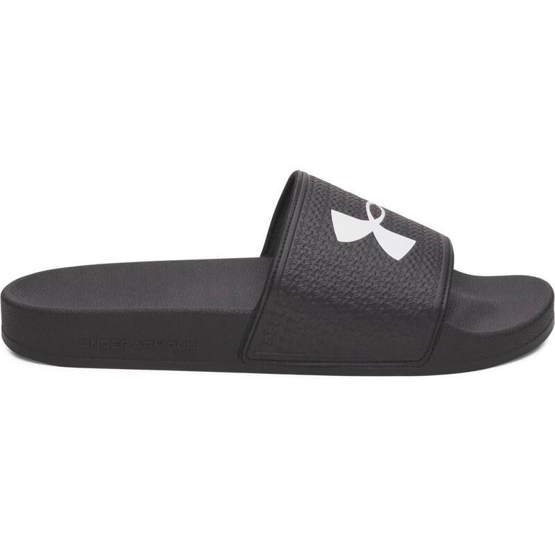 アンダーアーマー レディース シューズ サンダル Under Armour ARMR MenslipOn Comfort Slides Black White ホワイト