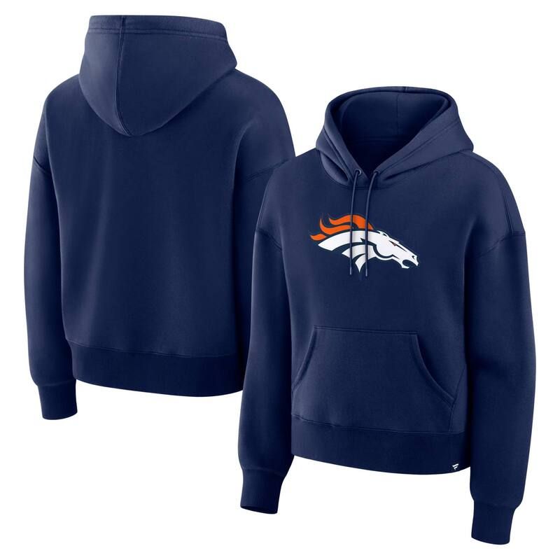 ファナティクス レディース トップス Tシャツ パーカー Womens Fanatics Navy Denver Broncos Relaxed Highip Essentialegacy Hoodie Denavy ネイビー