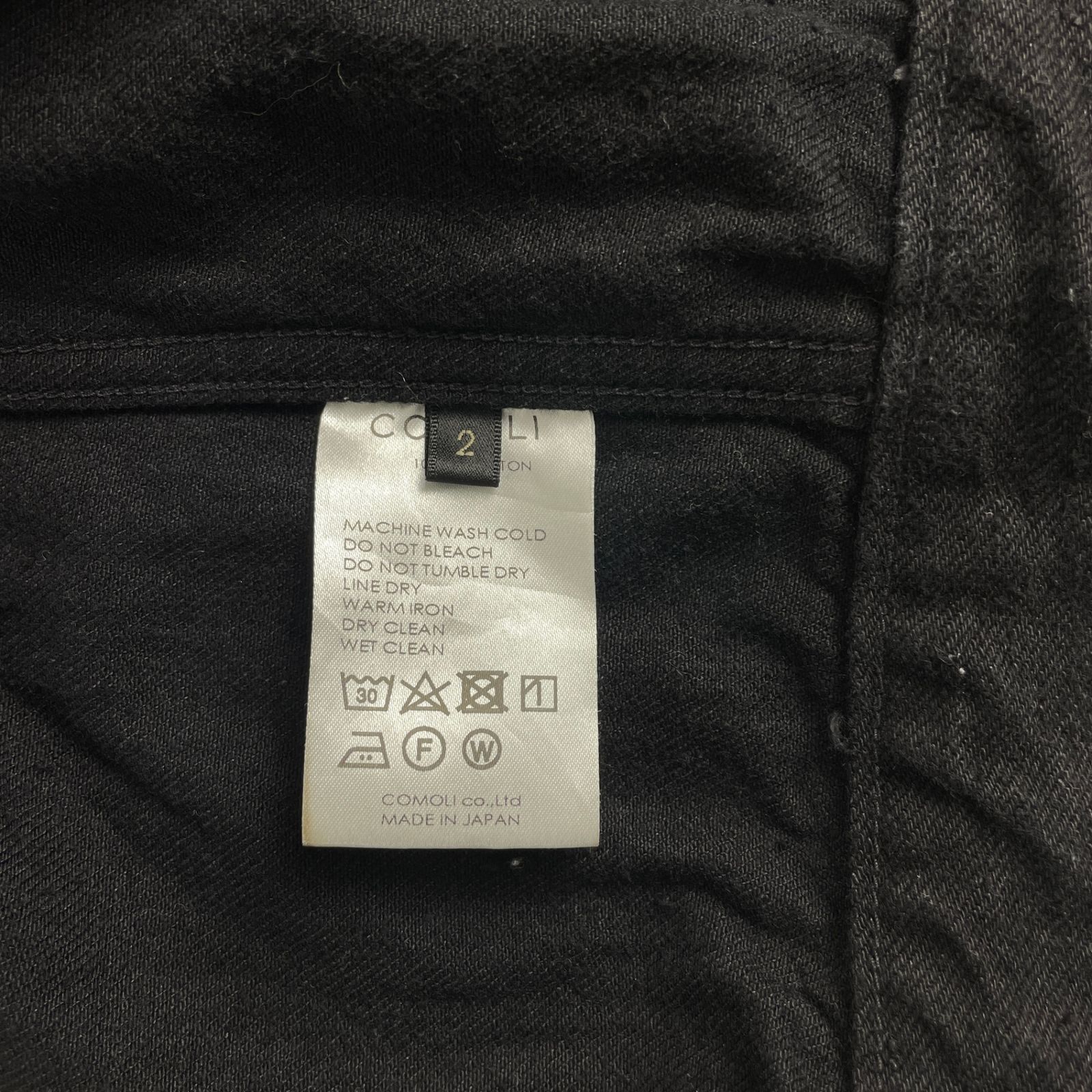 COMOLI コモリ 24SS Z01-01001/Z01-03001 セットアップ デニム 