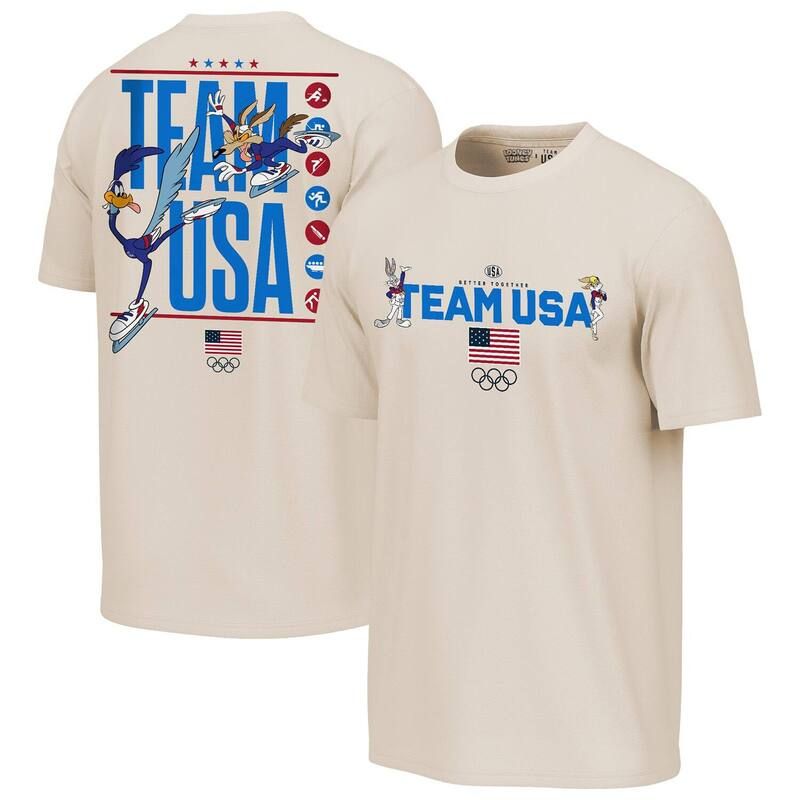 アウタースタッフ レディース トップス Tシャツ Mens Outerstuff Cream Team USA x Looney Tunes Chased TShirt Usa Beige ベージュ 11,610円