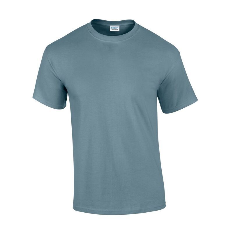 ギルダン レディース トップス Tシャツ コットン Gildan Mens Ultra Cotton TShirt Stone Blue ブルー