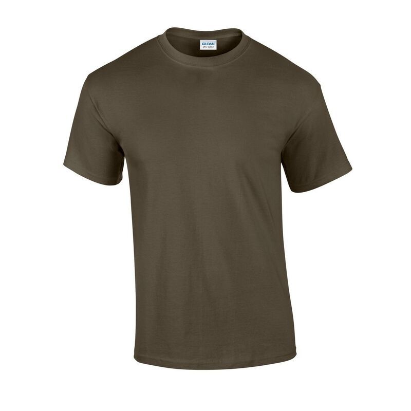 ギルダン レディース トップス Tシャツ コットン Gildan Mens Ultra Cotton TShirt Olive オリーブ