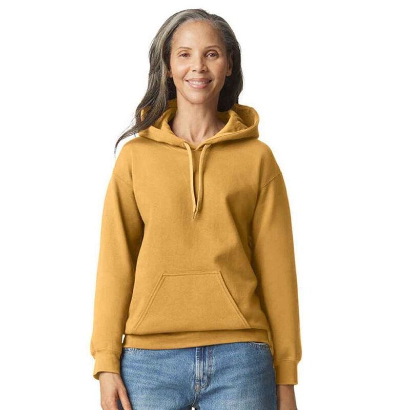 ギルダン レディース トップス Tシャツ パーカー Gildan Unisex Softstyle Midweight Hoodie Mustard マスタード