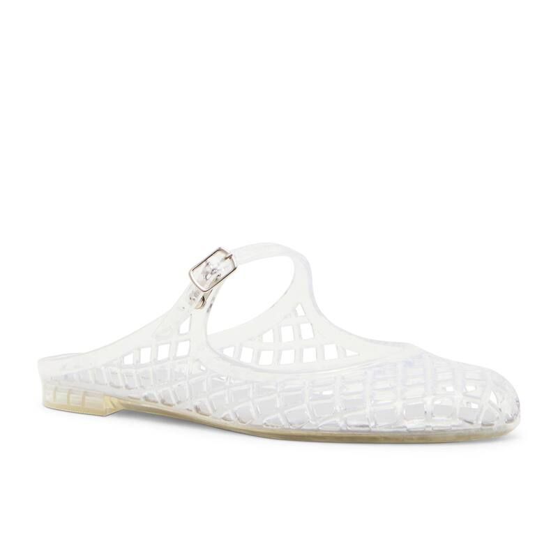 マッデンガール レディース シューズ サンダル madden girl Saffron WomenslipOnetted Sandals Clear