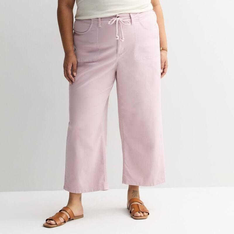 ソノマ レディース ボトムス カジュアルパンツ ワイドレッグ プラスサイズ アンクル Plusize Sonoma Goods For Life High Rise Wide Leg Ankle Pants Lilac Shiver ライラック