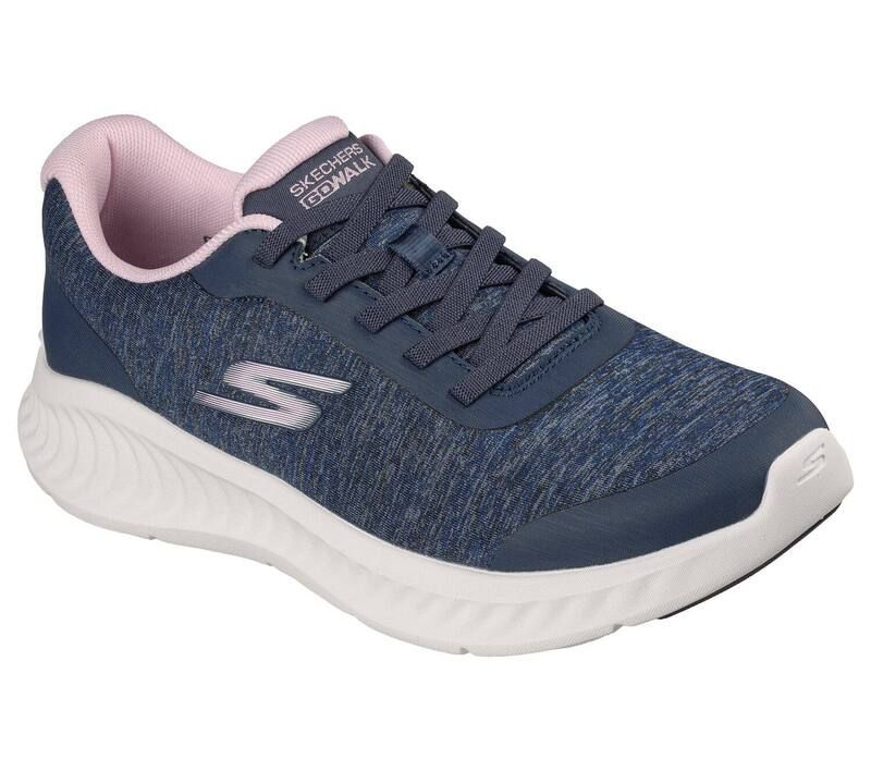 スケッチャーズ レディース シューズ スニーカー Skechers GO WALK WomenslipOn Comfort Sneakers Navy Pink ネイビー