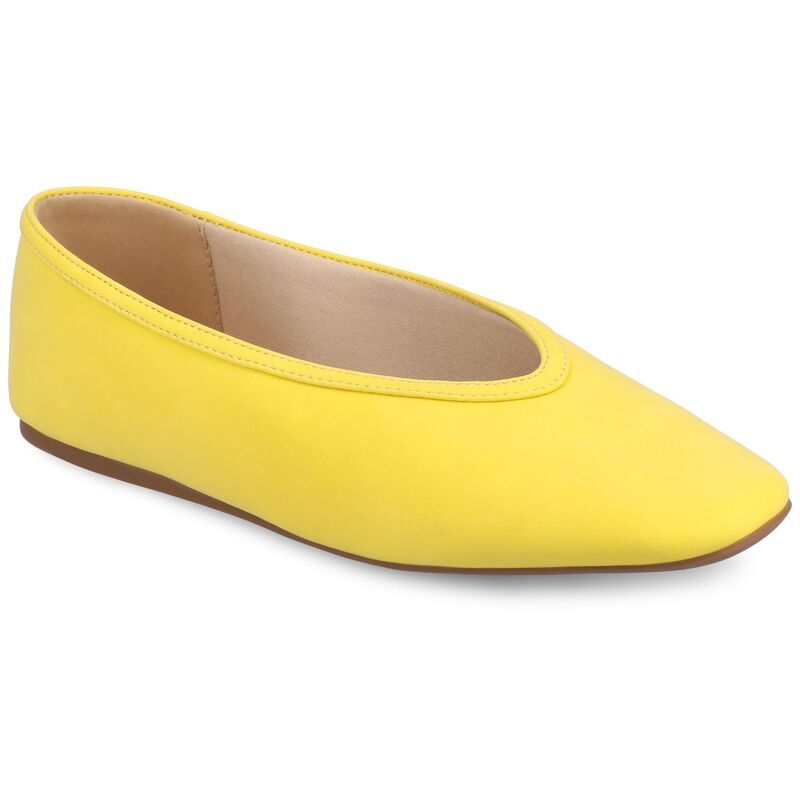 ジャーニー レディース シューズ サンダル Journee Fortune Womens Almond Toe Ballet Flats Mango