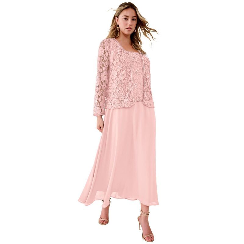 ロアマンズ レディース トップス ワンピース プラスサイズ レース ジャケット Roamans Womens Plusize PlusSize 2 Piece Long Sleevembellished Lace Jacket And Full Gown So 27,820円