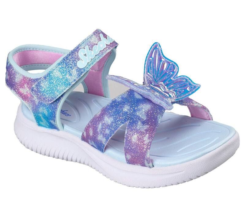 スケッチャーズ レディース シューズ サンダル Skechers Jumpsters Butterfly Brites Girls LightUp Sandals Blue Multi ブルー