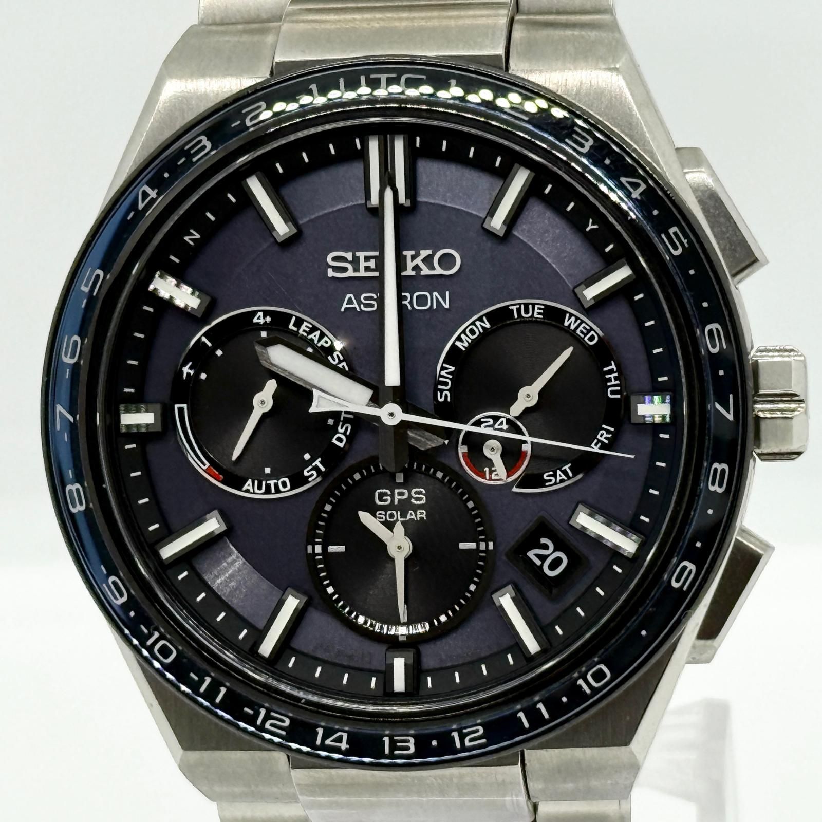 SEIKO セイコー ASTRON アストロン 5X53-0BR0 SBXC109 グレー ソーラー電波 メンズ 腕時計 稼働品