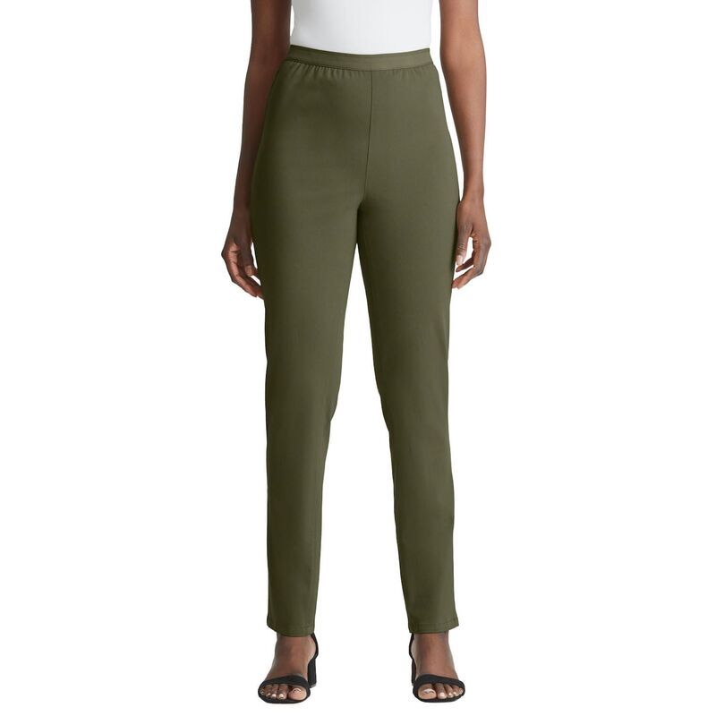 ジェシカロンドン レディース ボトムス デニムパンツ プラスサイズ Jessica London Womens Plusize Stretch Denim StraightLeg Jegging Dark Olive Green グリーン