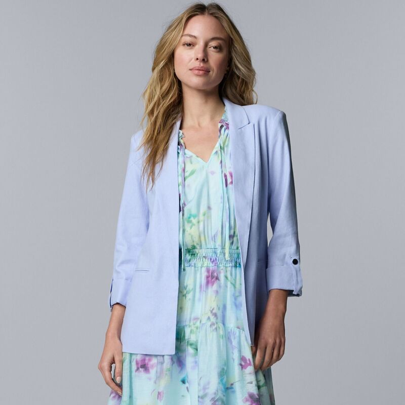 ヴェラウォン レディース アウター ジャケット・ブルゾン ブレザー Womensimply Vera Wang Roll Tablazer Stella Peri