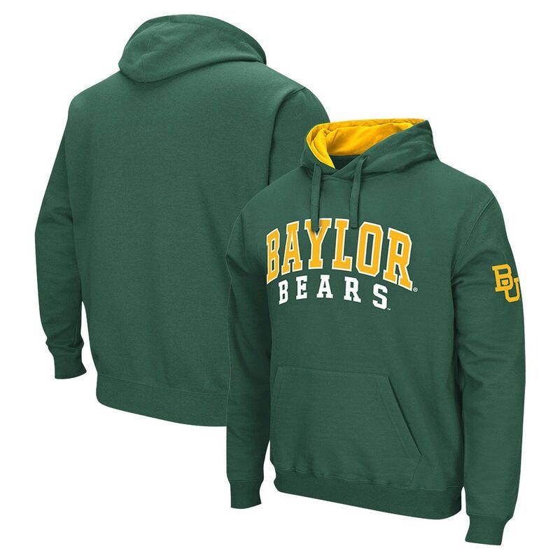 コロシアム レディース トップス Tシャツ パーカー Mens Colosseum Green Baylor Bears Double Arch Pullover Hoodie Bay Green グリーン