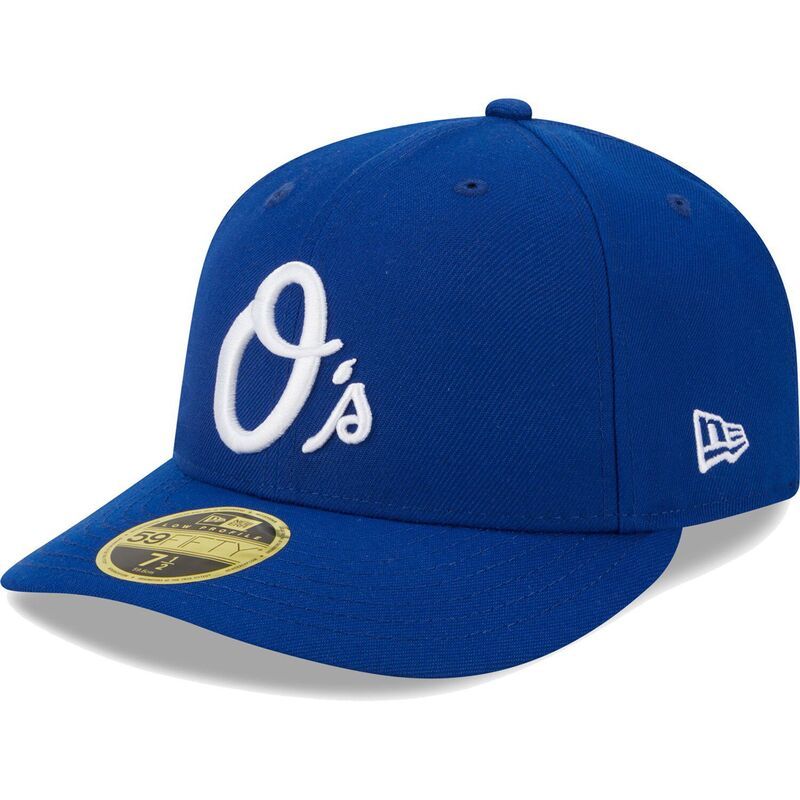 ニューエラ レディース アクセサリー 帽子 ロゴ Mens New Era Royal Baltimore Orioles White LogoLow Profile 59FIFTY Fitted Hat Orl Blue ブルー