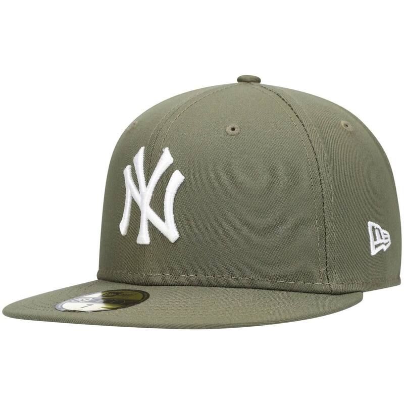 ニューエラ レディース アクセサリー 帽子 ロゴ Mens New Era Olive New York Yankees Logo White 59FIFTY Fitted Hat Ynk Multi マルチカラー