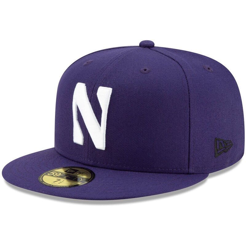 ニューエラ レディース アクセサリー 帽子 ロゴ Mens New Era Purple Northwestern Wildcats Primary Team Logo Basic 59FIFTY Fitted Hat Nwt Purple パープル