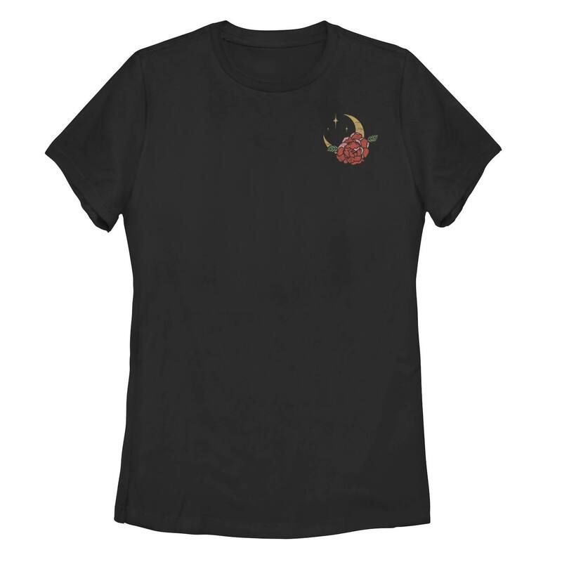 アンブランデッド レディース トップス Tシャツ グラフィック Unbranded Juniors Moon Flower Zodiac Graphic Tee Black ブラック