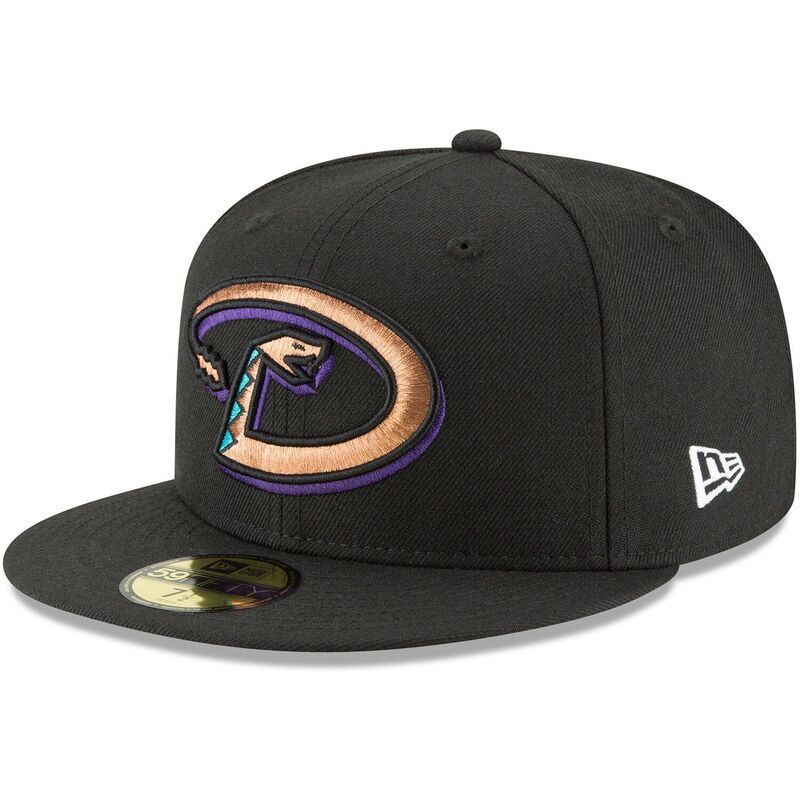 ニューエラ レディース アクセサリー 帽子 ウール Mens New Era Black Arizona Diamondbacks Cooperstown Collection Wool 59FIFTY Fitted Hat Dbk Black ブラック
