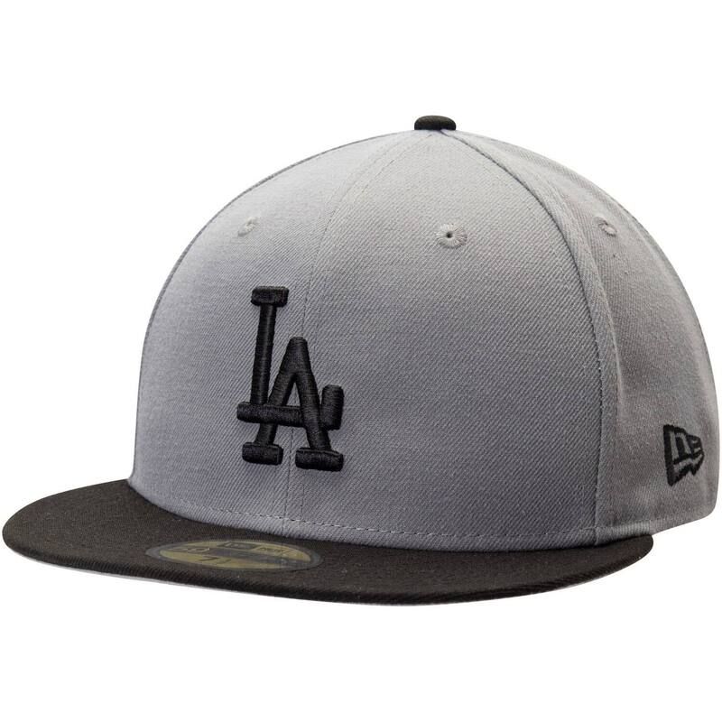 ニューエラ レディース アクセサリー 帽子 Mens New Era GrayBlack Los Angeles Dodgers TwoTone 59FIFTY Fitted Hat Lad Grey グレー