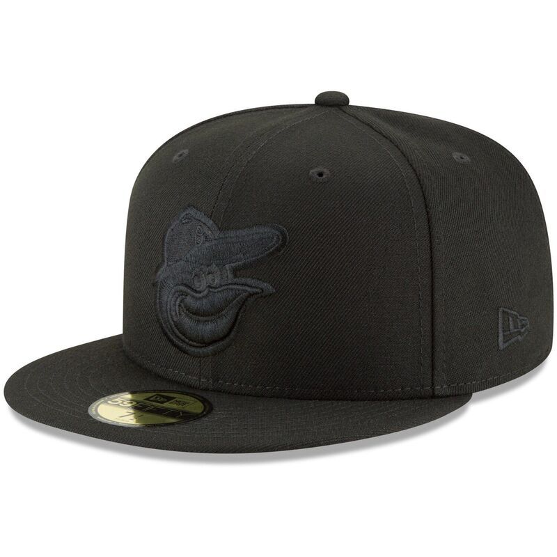 ニューエラ レディース アクセサリー 帽子 ロゴ Mens New Era Black Baltimore Orioles Primary Logo Basic 59FIFTY Fitted Hat Orl Black ブラック