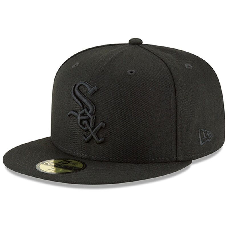 ニューエラ レディース アクセサリー 帽子 ロゴ Mens New Era Black Chicago White Sox Primary Logo Basic 59FIFTY Fitted Hat Sox Black ブラック