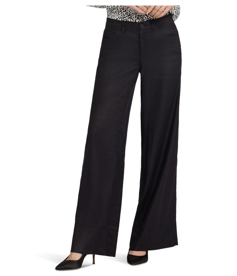 エヌワイディージェイ レディース ボトムス カジュアルパンツ ワイドレッグ プチ NYDJ Petite FivePocket Wide Leg Trouser Pants Black ブラック 27,548円