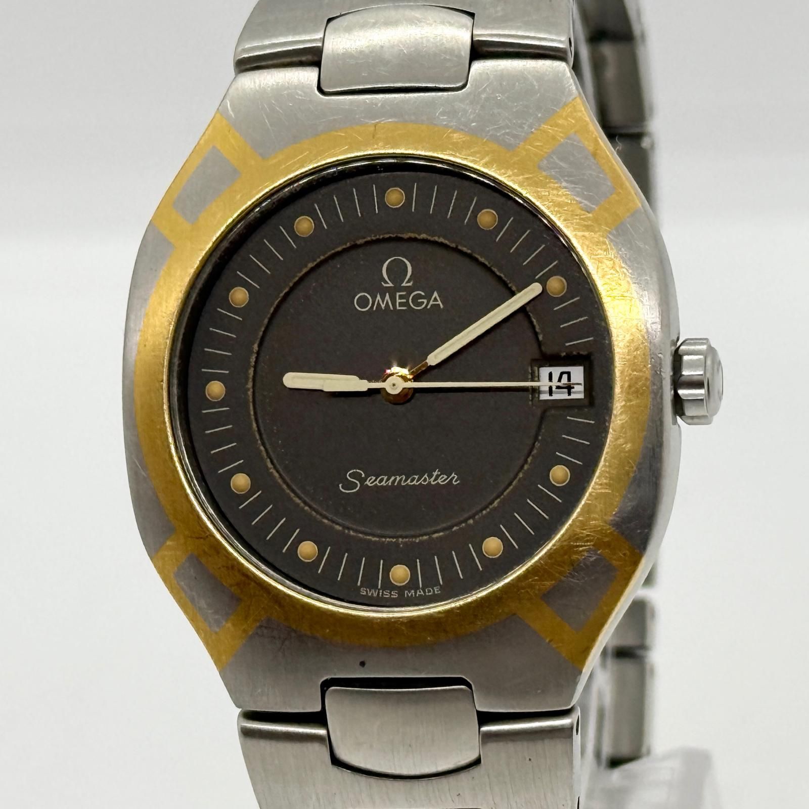 OMEGA オメガ SEAMASTER シーマスター ポラリス 54871144 グレー QZ ユニセックス 腕時計 稼働品