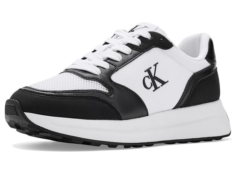 カルバンクライン レディース シューズ スニーカー Calvin Klein Hatlee BlackWhite Log ホワイト