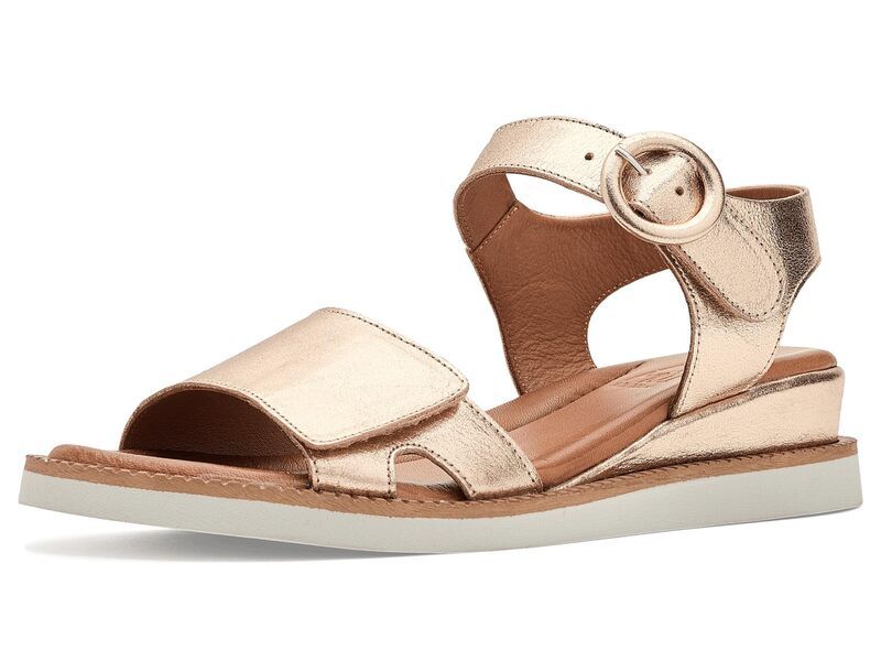 ミズムーズ レディース シューズ サンダル Miz Mooz Eva Wedge Sandals Gold ゴールド
