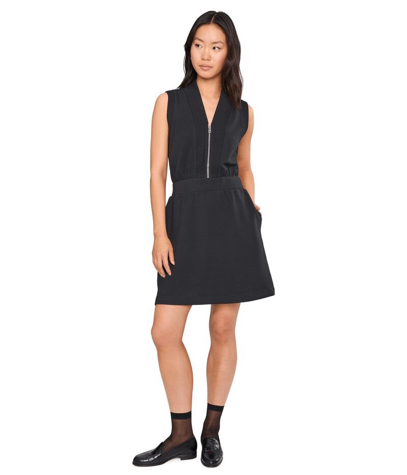 バーレイ レディース トップス ワンピース Varley Polyanna 12 Zip Dress Black ブラック
