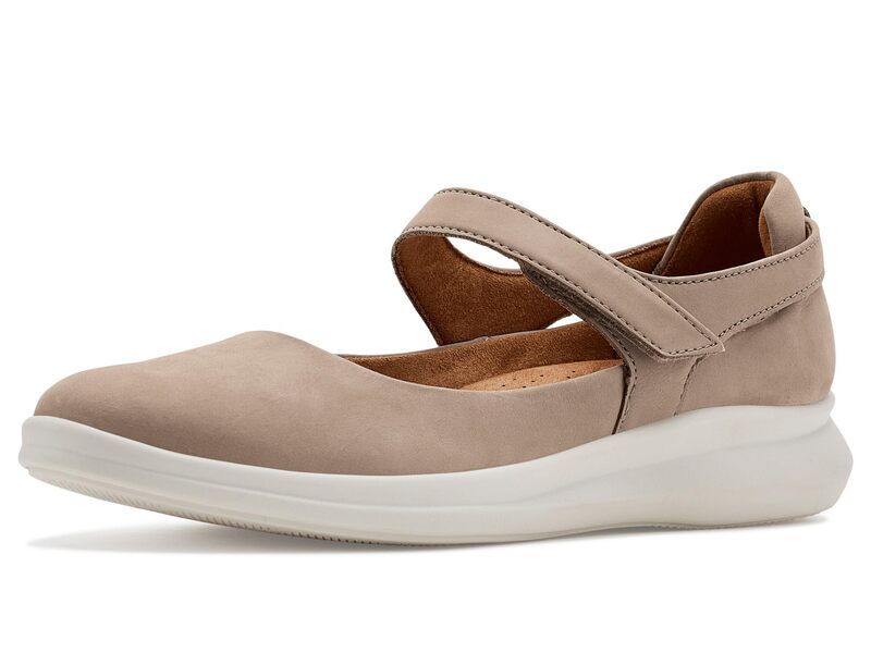 クラークス レディース シューズ サンダル Clarks Lynell Strap Taupe Nubuck トープ