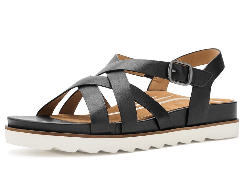 エイトレックス レディース シューズ サンダル プラットフォーム Aetrex Carmen Platform Sandals Black ブラック