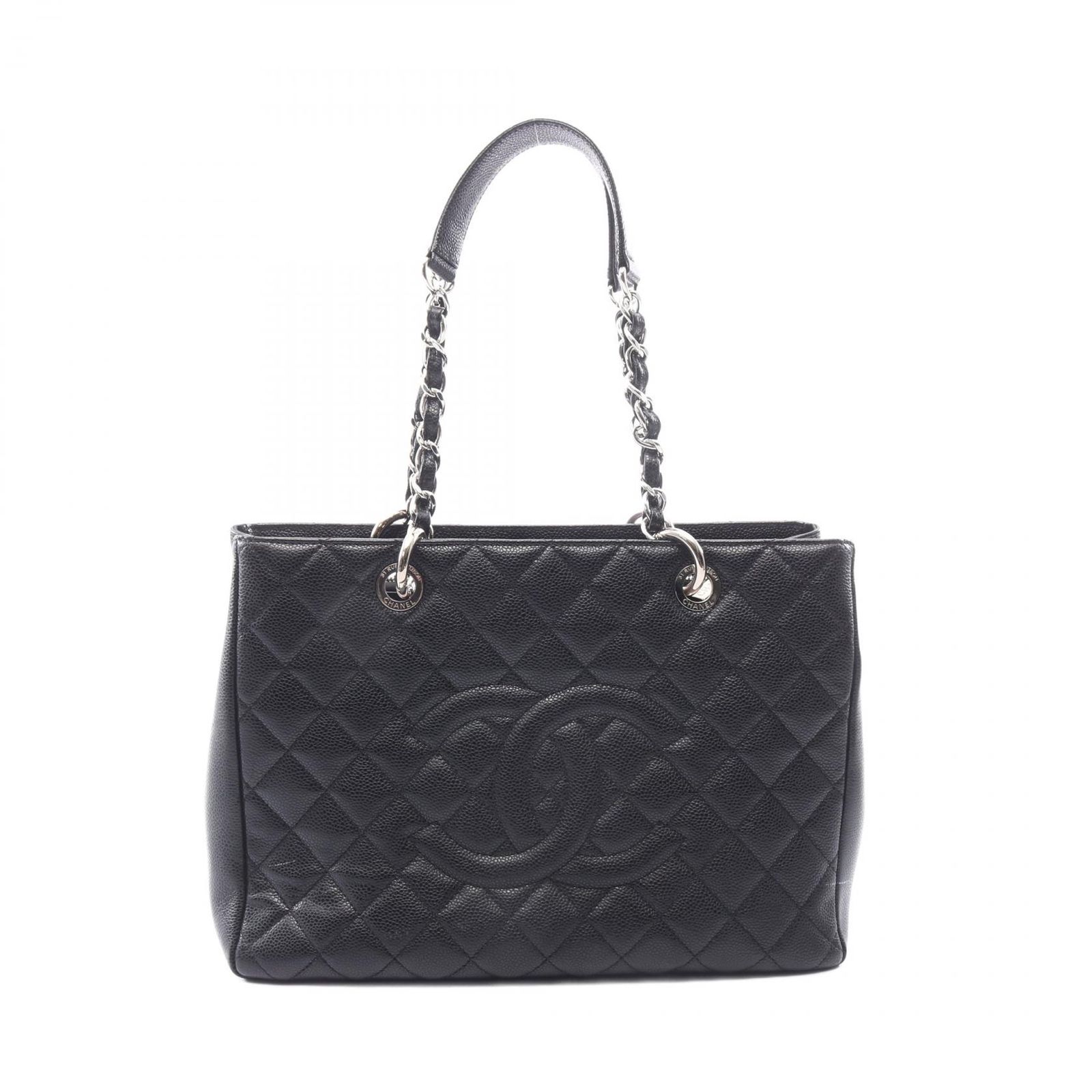 シャネル CHANEL トートバッグ マトラッセ グランドショッピング GST A50995 ブラック キャビアスキン(グレインドカーフ) GST チェーントート レディース Used A