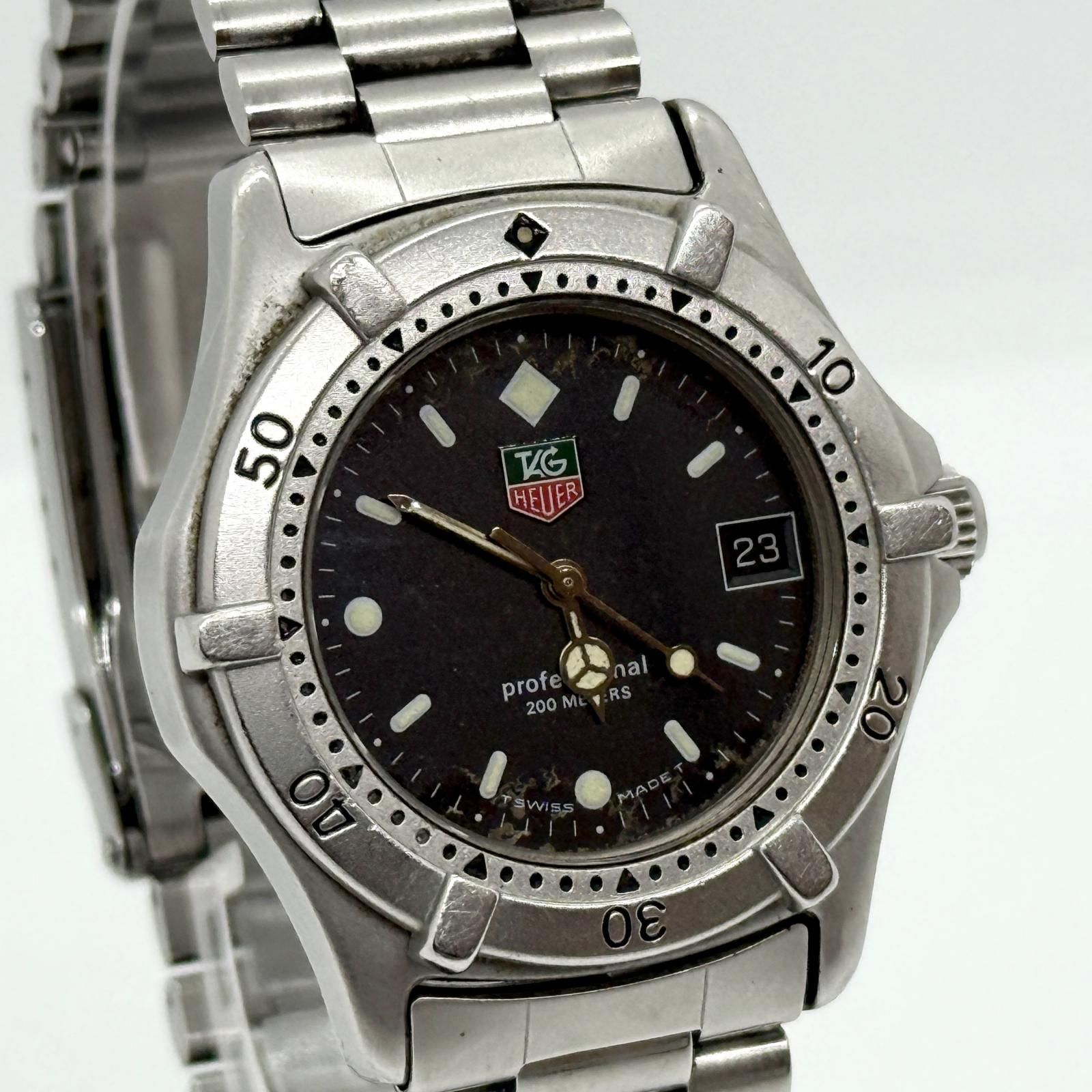 TAG HEUER タグホイヤー プロフェッショナル 200m 962.013F-2 ブラック 