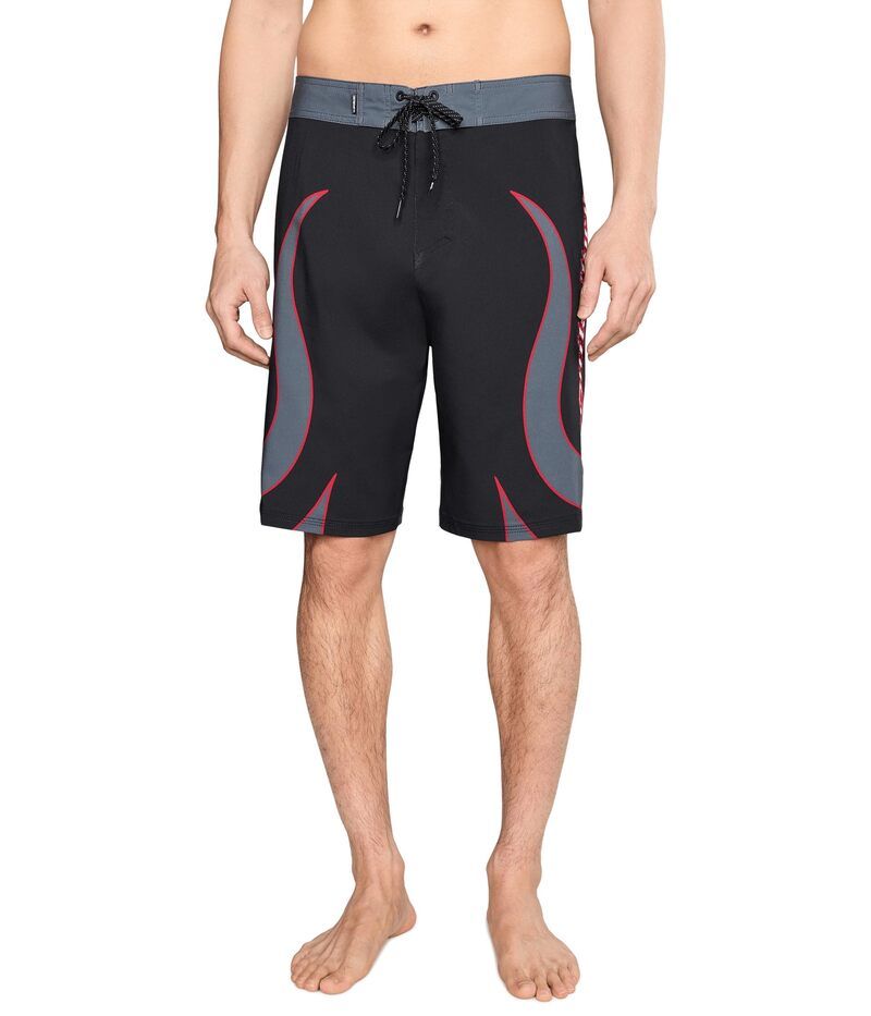 クイックシルバー メンズ 水着 ハーフパンツ・ショーツ ショートパンツ Quiksilver Mercury Trident 21 Boardshorts Black ブラック