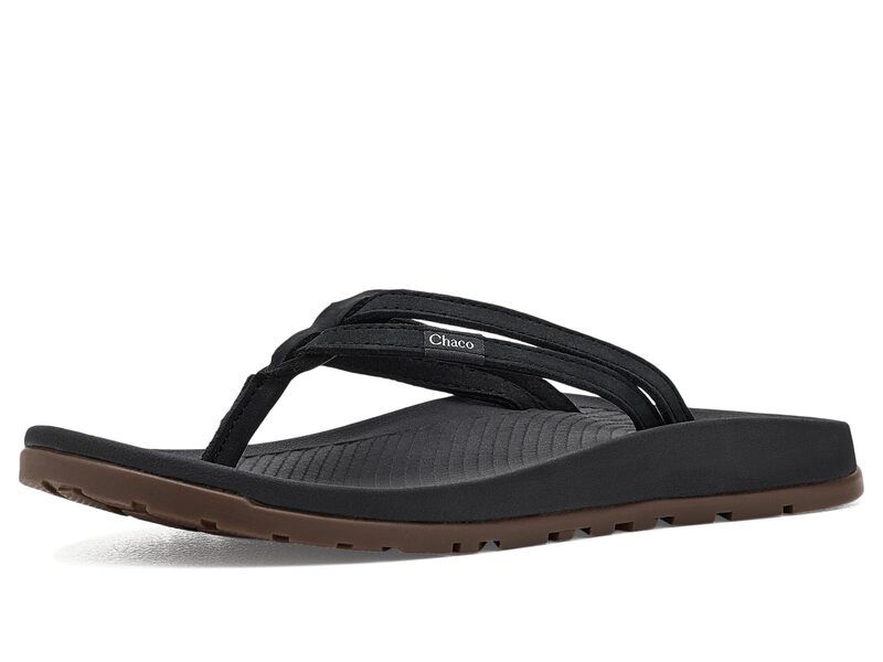 チャコ レディース シューズ サンダル ダウン レザー Chaco Lowdown Leather Flip Black ブラック