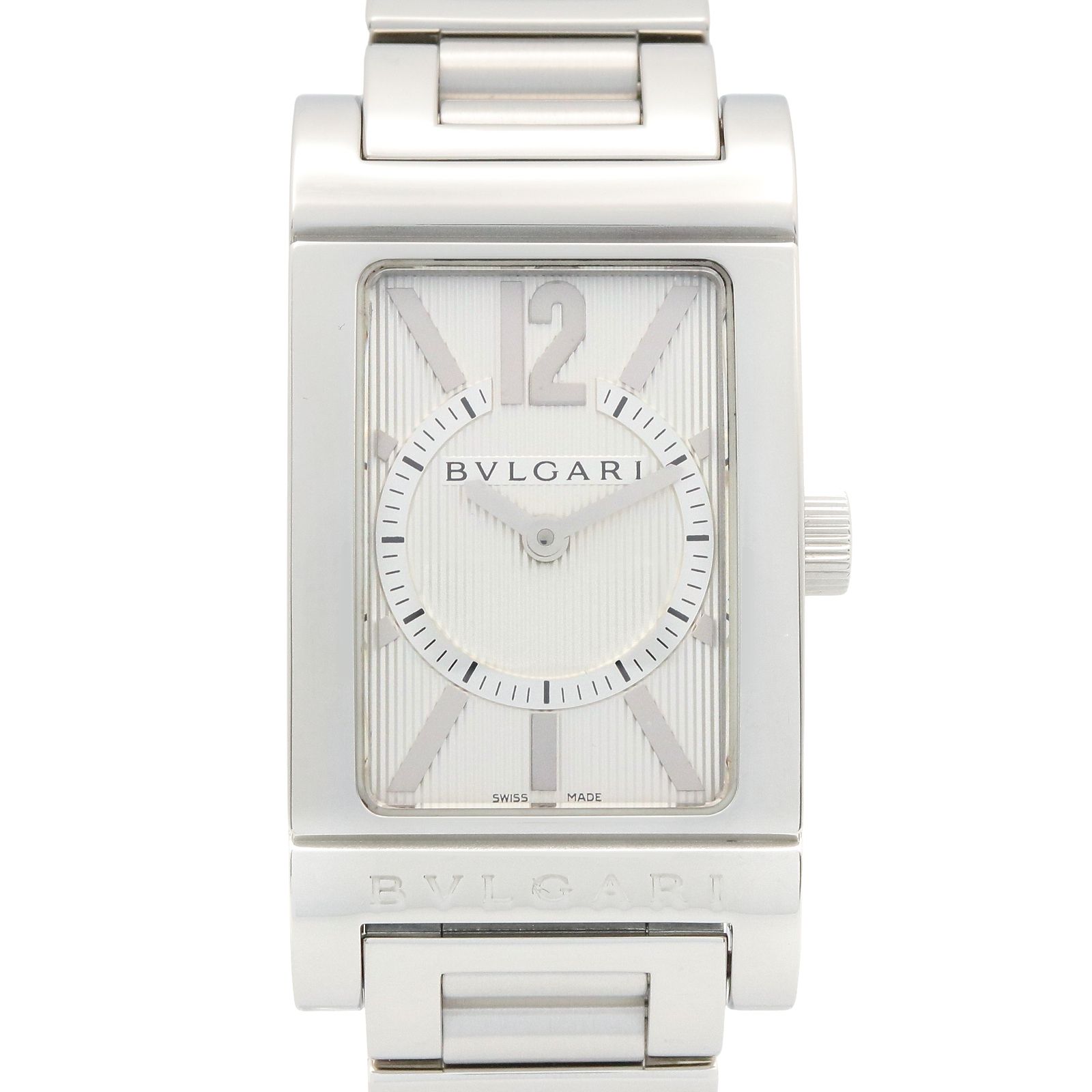 ブルガリ BVLGARI 腕時計 レッタンゴロ RT39S シルバー ステンレススチール レッタンゴロ レディース Used A