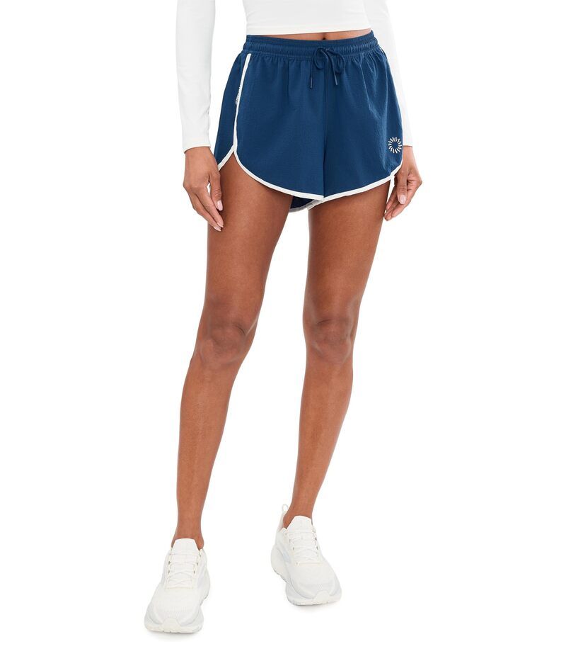 ブルックス レディース ボトムス ハーフパンツ・ショーツ ショートパンツ Brooks Movement 3 Dolphin Shorts Abyss Blue ブルー