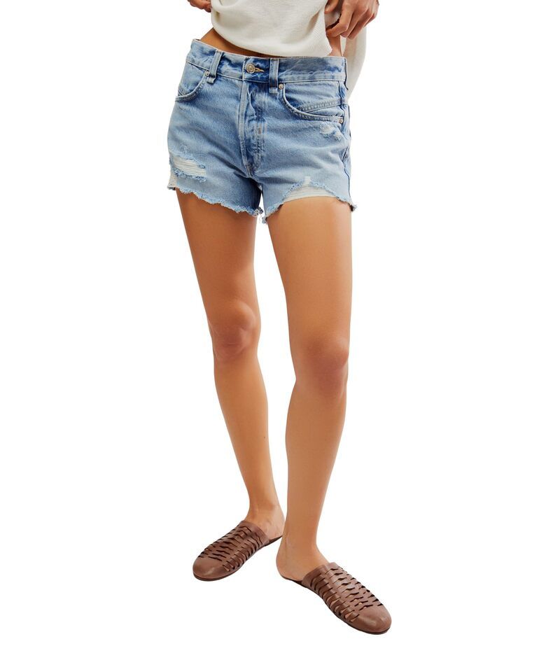 フリーピープル レディース ボトムス ハーフパンツ・ショーツ デニム Free People Now Or Never Denim Short Moon Child デニム