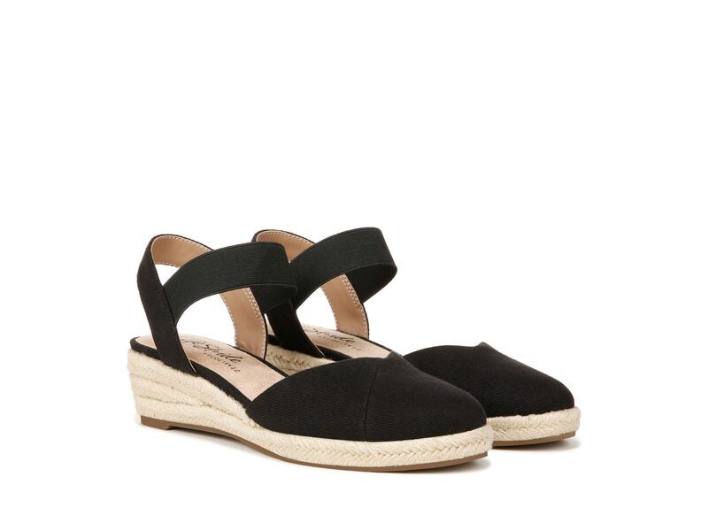 ライフストライド レディース シューズ スニーカー LifeStride Kimmie Wedgespadrilles Black ブラック