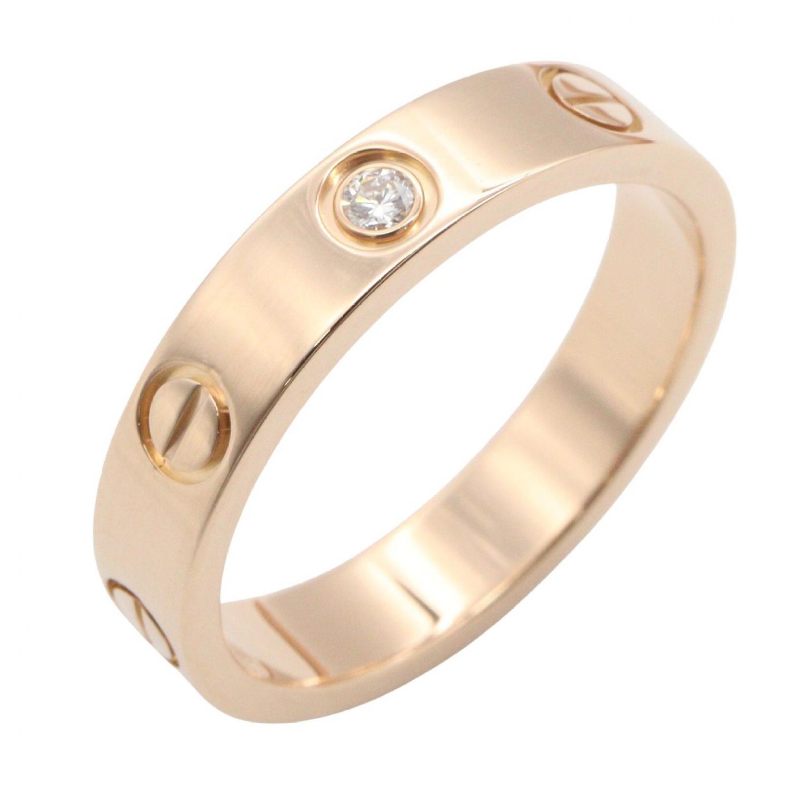 カルティエ CARTIER リング・指輪 ミニラブリング 1PD K18PG（ピンクゴールド） ダイヤモンド ミニラブリング 1PD レディース Used A