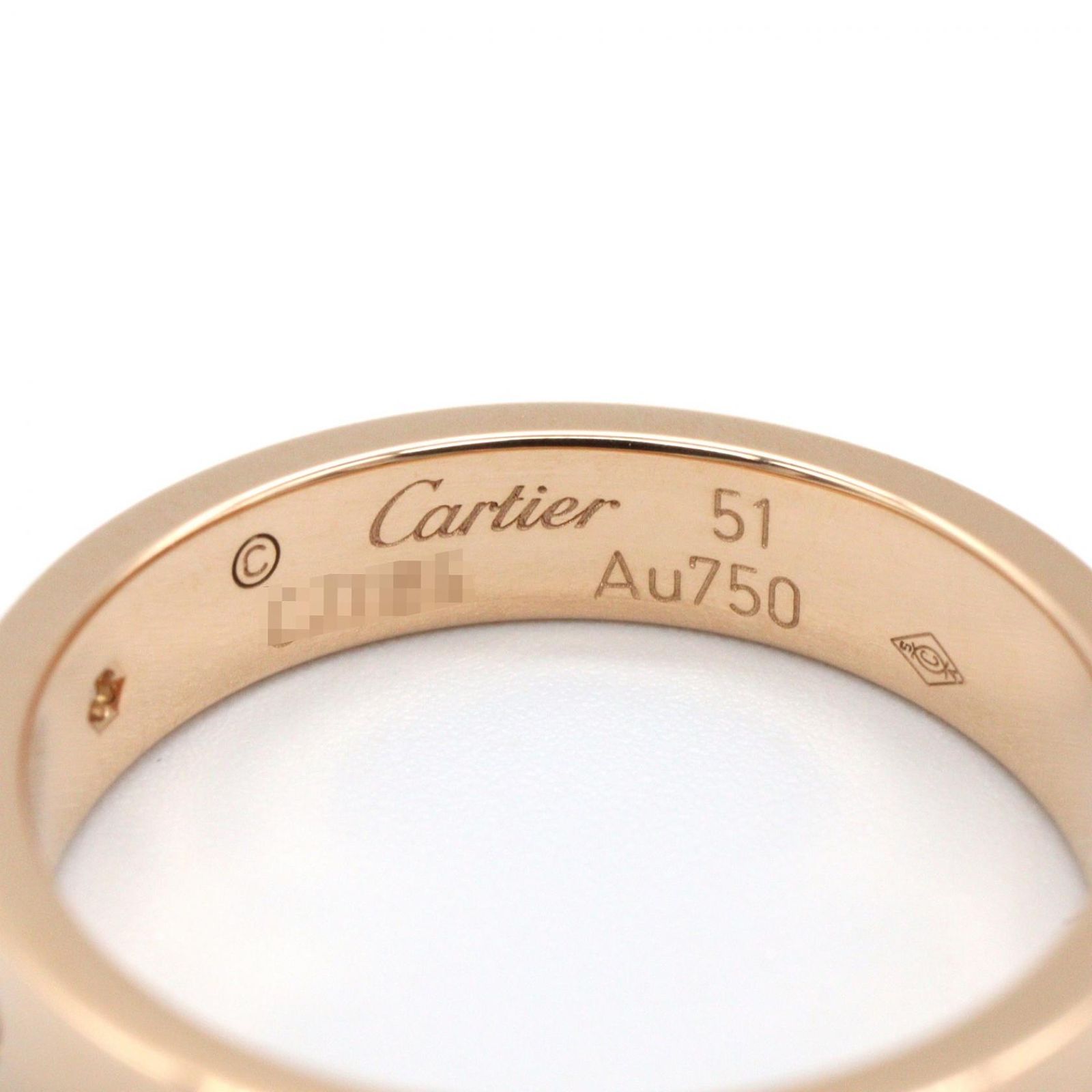 カルティエ CARTIER リング・指輪 ミニラブリング 1PD K18PG（ピンク 