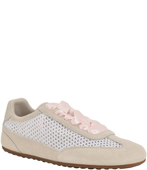 ゲス レディース ボトムス カジュアルパンツ メッシュ スニーカー Guess Womens Releve Mesh Retro Inspired Sneakers White ホワイト