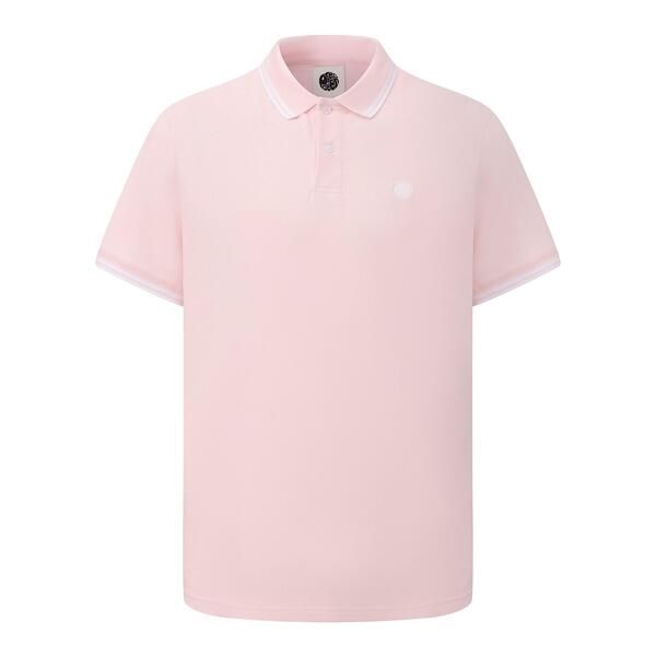 プレティグリーン メンズ トップス ポロシャツ Pretty Green Tipped Polo Mens Light Pink ピンク