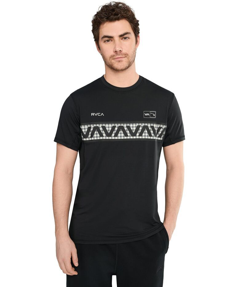 ルーカ メンズ トップス シャツ RVCA HAWAII SPORT VENT SS Black White ホワイト