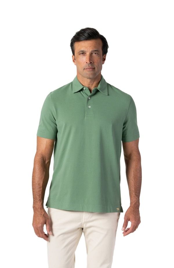 ロバート タルボット メンズ トップス ポロシャツ Robertalbott Walker Short Sleeve Polo Forest Green グリーン